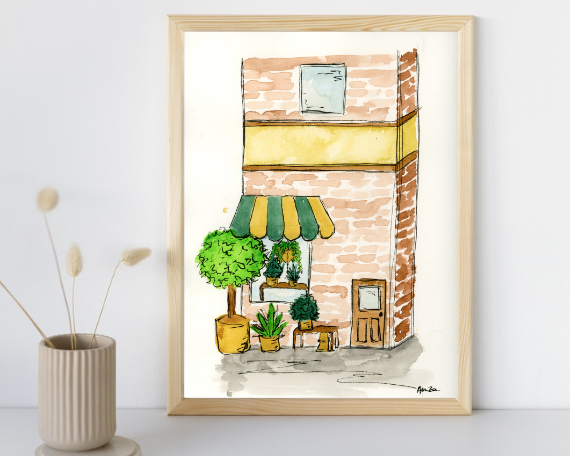 Watercolor 2215 Art Print