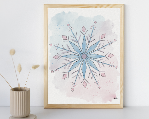 Watercolor 2290 Art Print