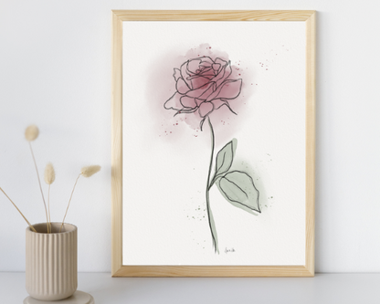 Watercolor 2272 Art Print