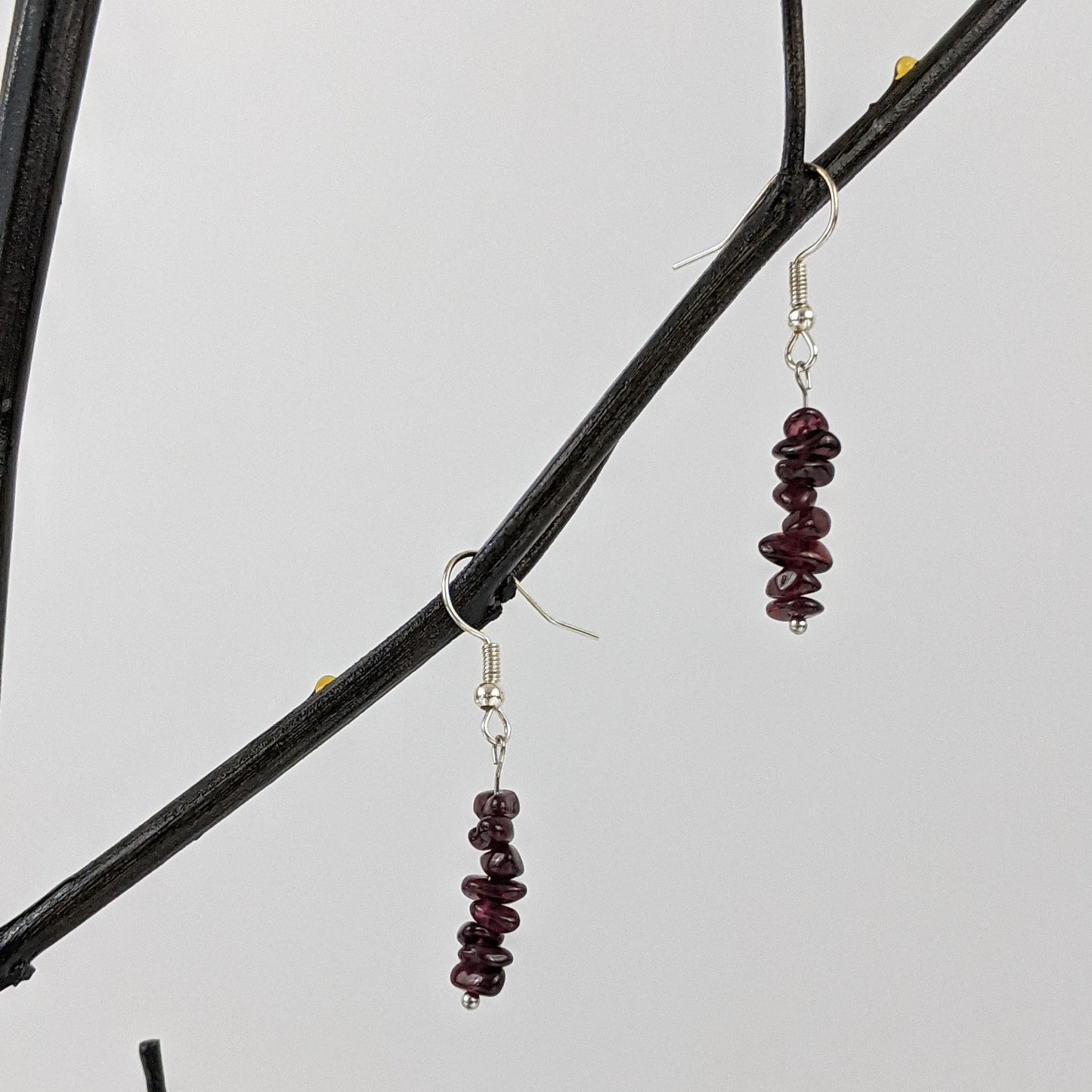 Garnet Dangle Earrings