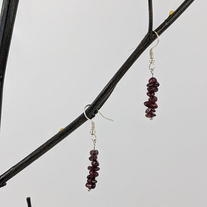 Garnet Dangle Earrings