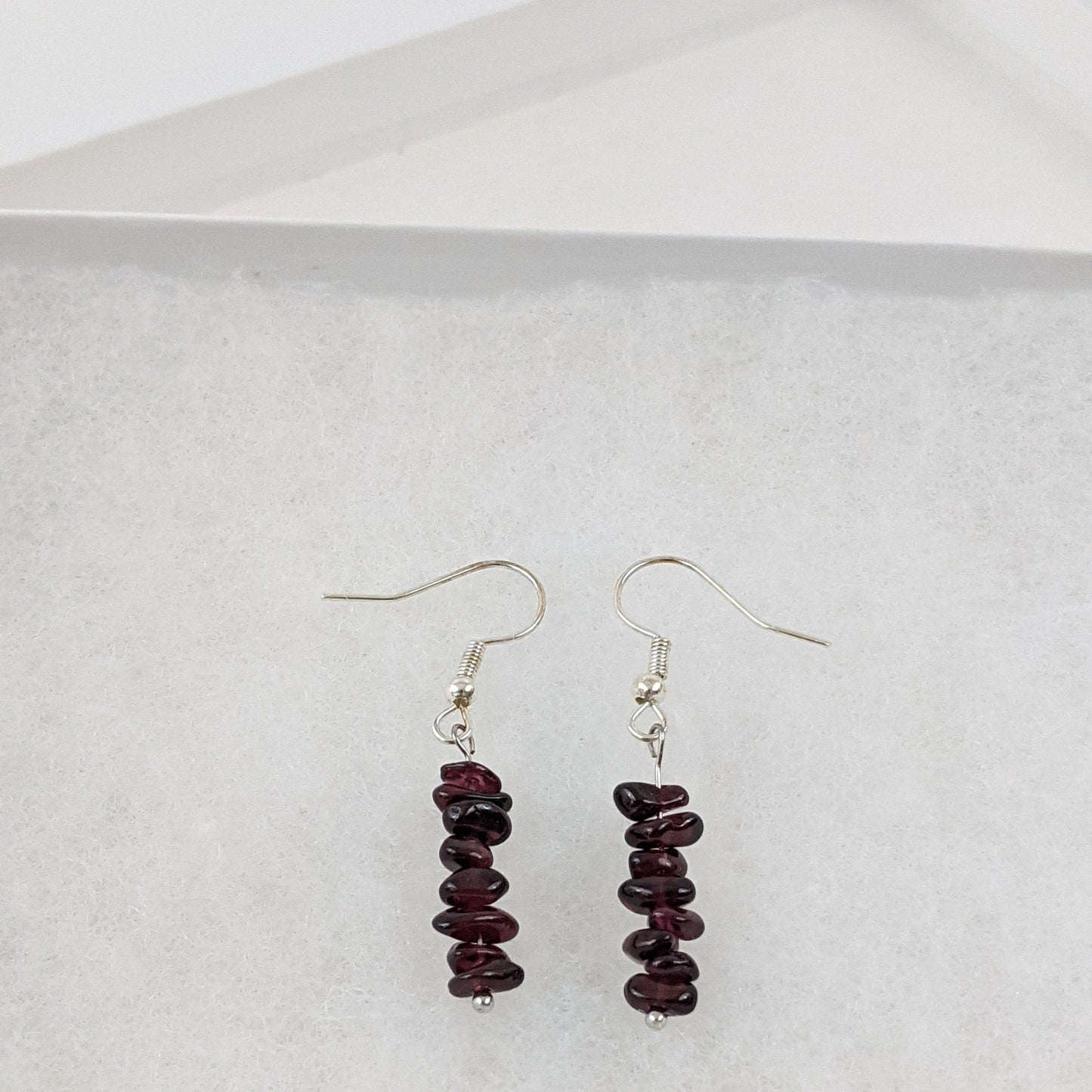 Garnet Dangle Earrings