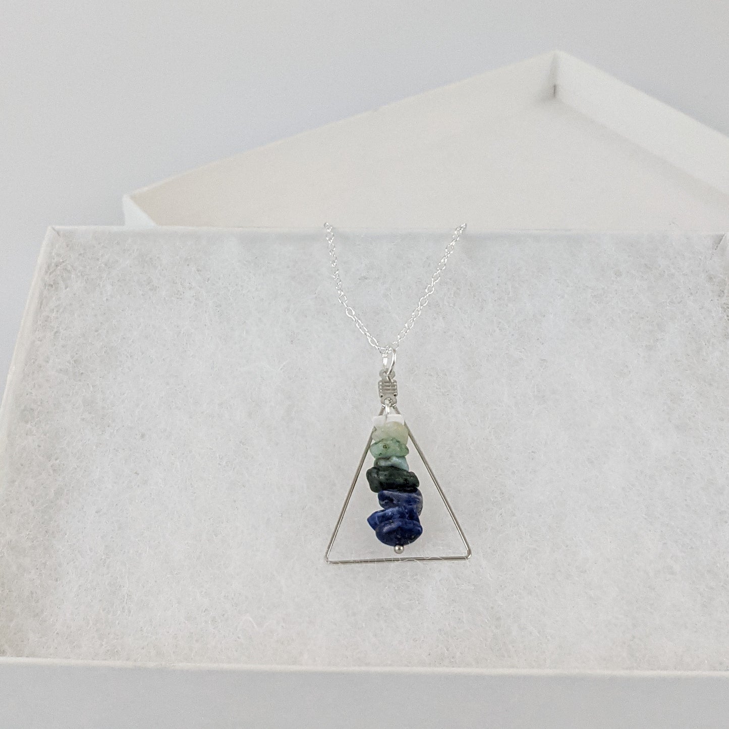 Aquarius Triangle Pendant Necklace